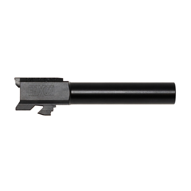 Faxon Duty Series Glock G19 Gen 2–5 9mm barrel with black nitride finish