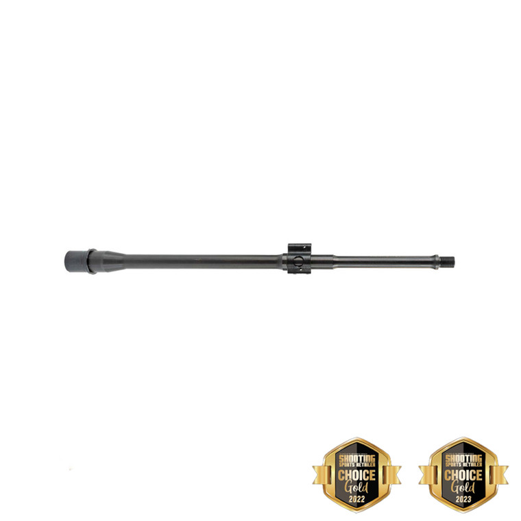 Faxon 16-inch Gunner 5.56 NATO AR-15 Barrel, Mid-Length 4150 Nitride, with Pinned Gas Block – 2022-2023 Shooting Choice Gold Winner.