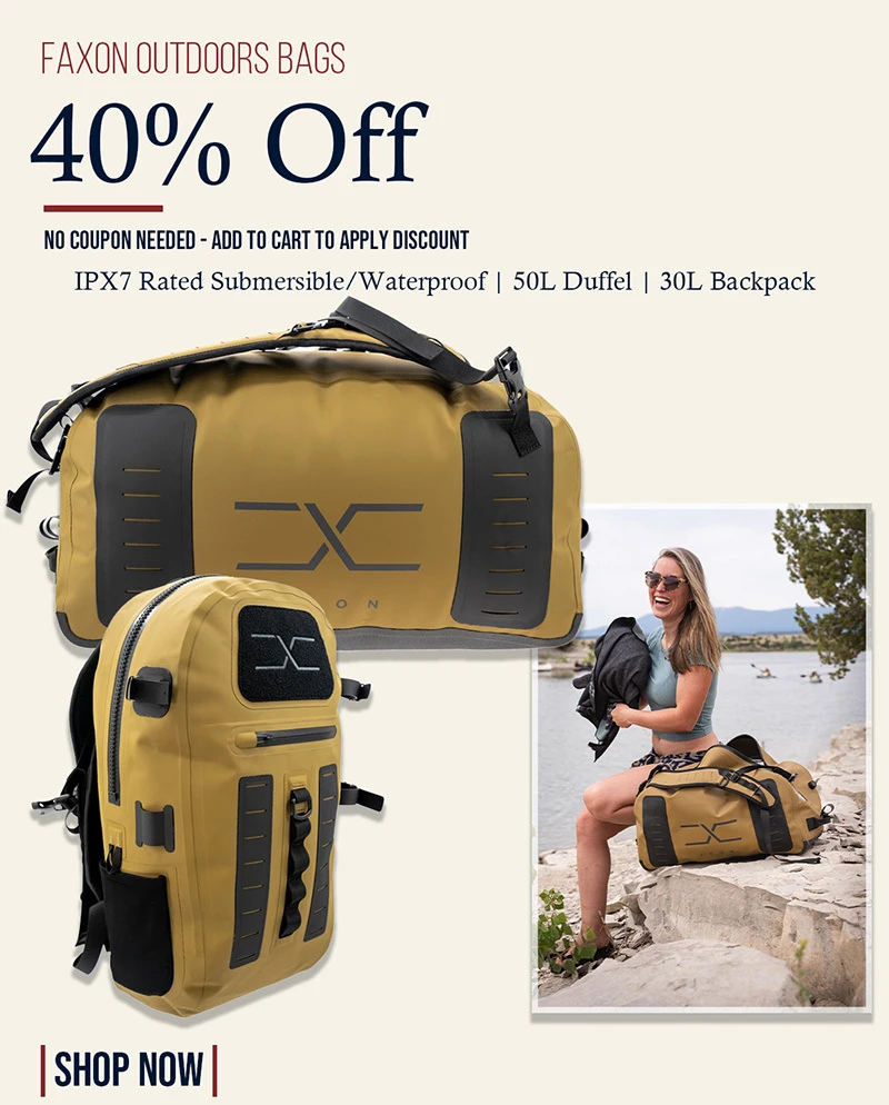 40% OFF FAXON OUTDOORS BAGS