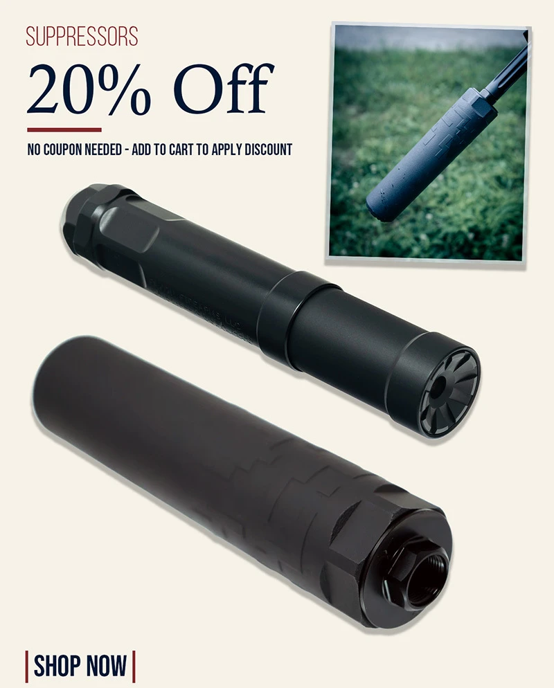 20% OFF SUPPRESSORS