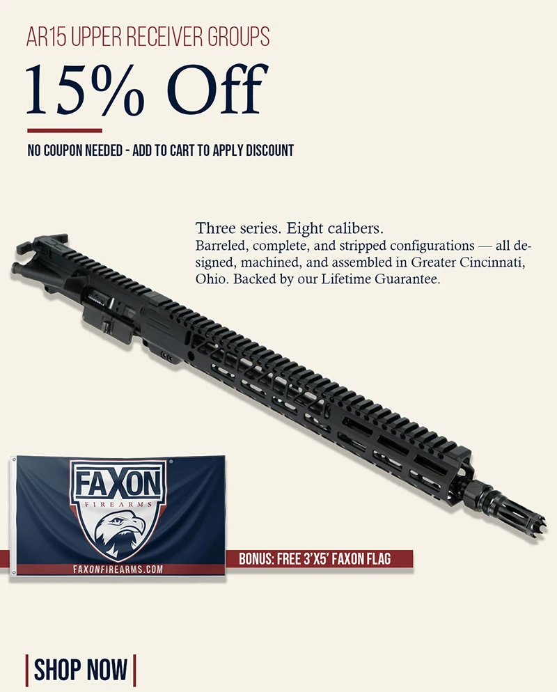 15% OFF AR15 UPPER RECEIVER GROUPS