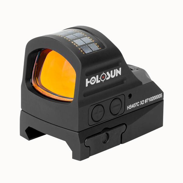 Holosun HS407C-X2 2 MOA Red Dot Pistol Sight | Solar Failsafe