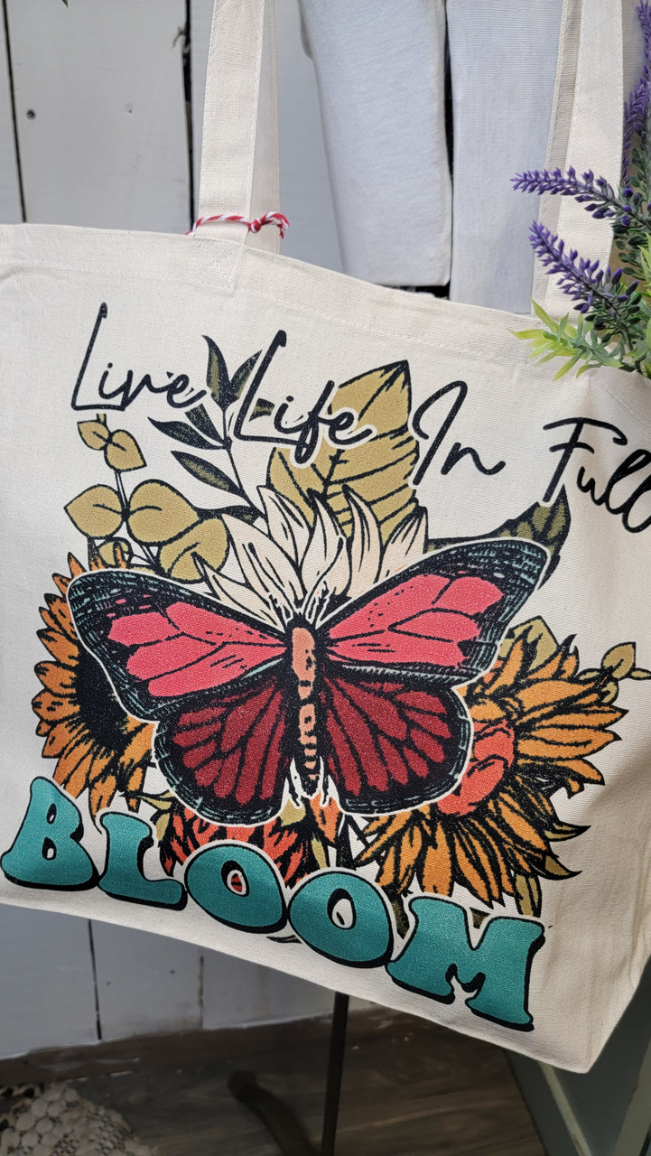 Stenciling a Butterfly on a Designer Bag 