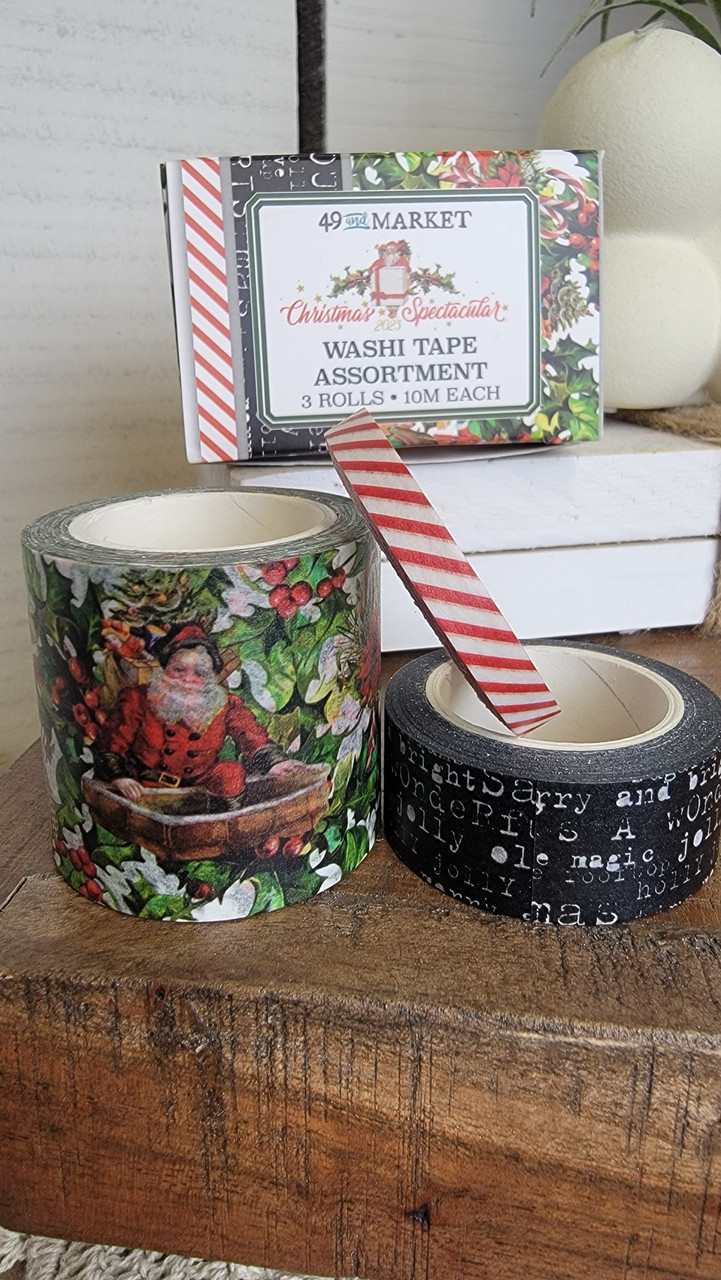 Craft Perfect Washi Tape 3/Rolls-Christmas Magic