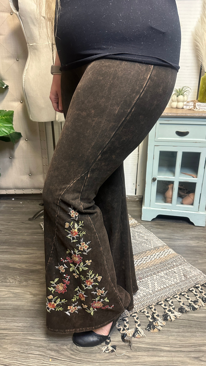 Washed Flare Leggings