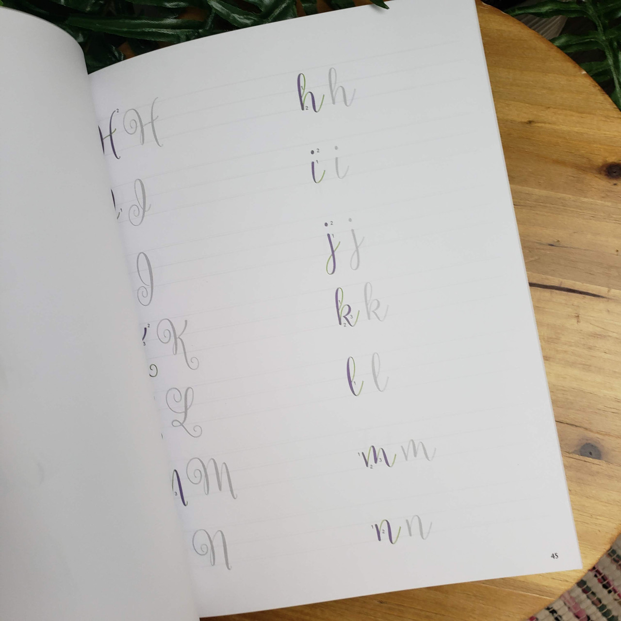 brush lettering workbook