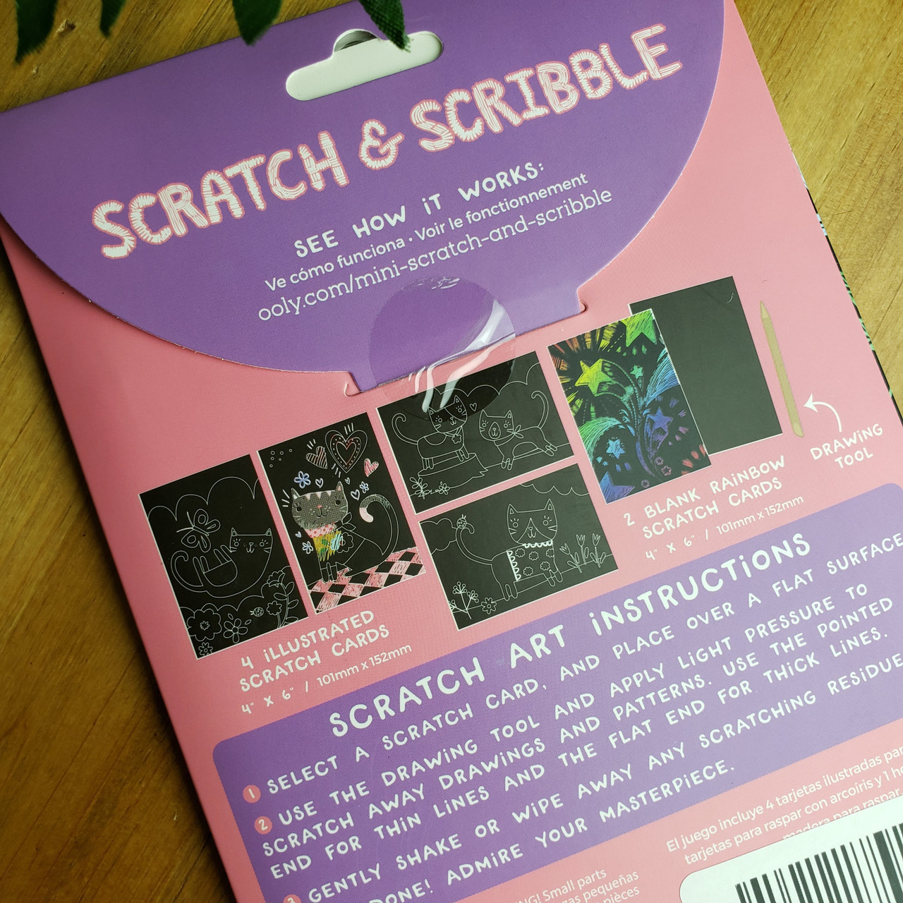 Ooly - Cutie Cats Mini Scratch & Scribble Art Kit