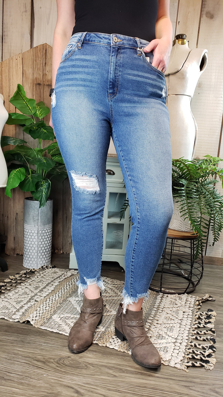 Super High Rise Distressed Skinny Jean - mulberrycottage