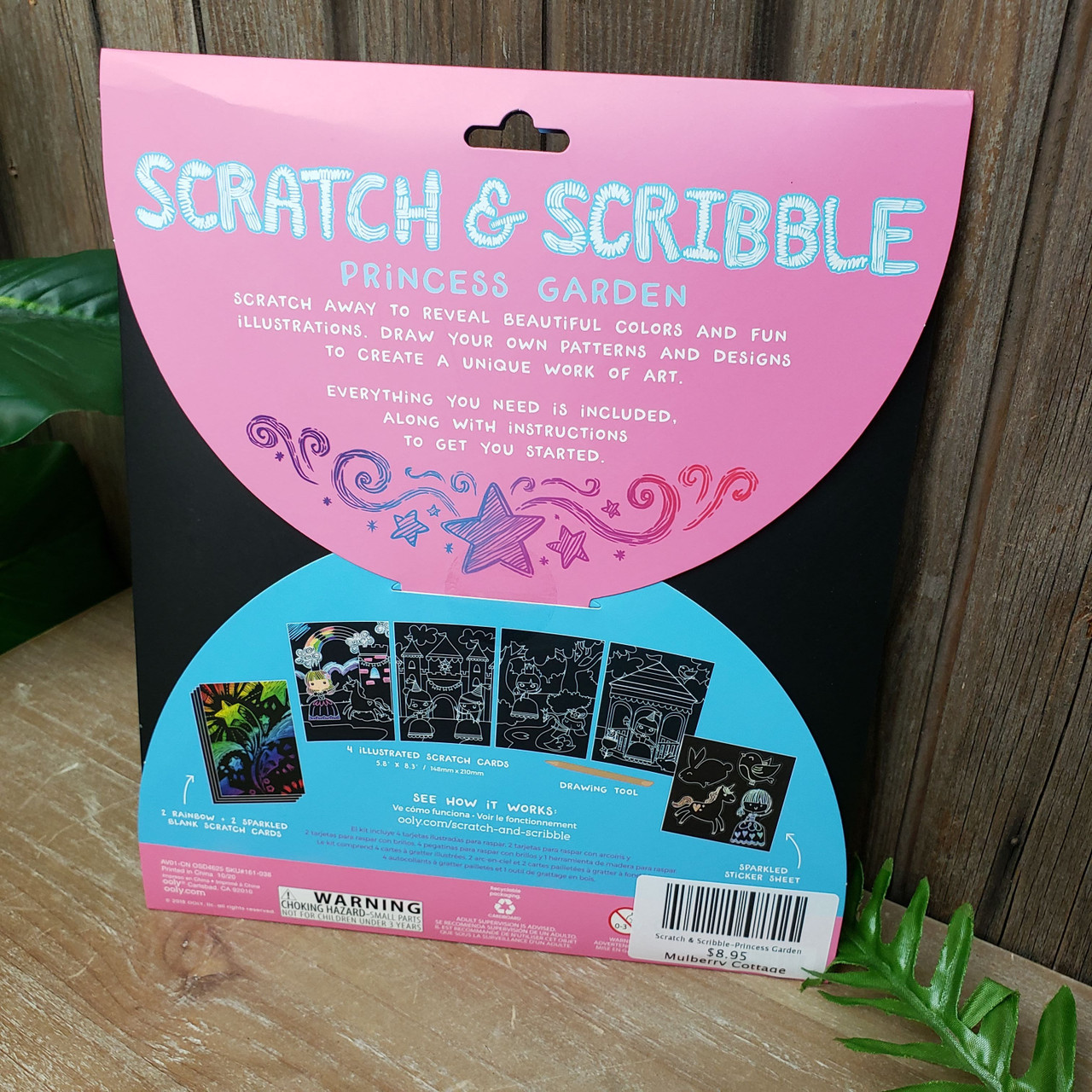 Princess Garden Scratch and Scribble Scratch Art Kit