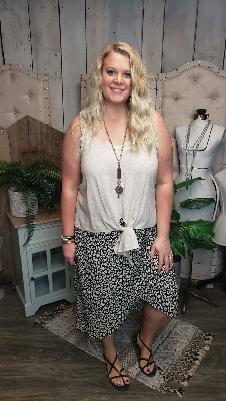 leopard wrap skirt plus size