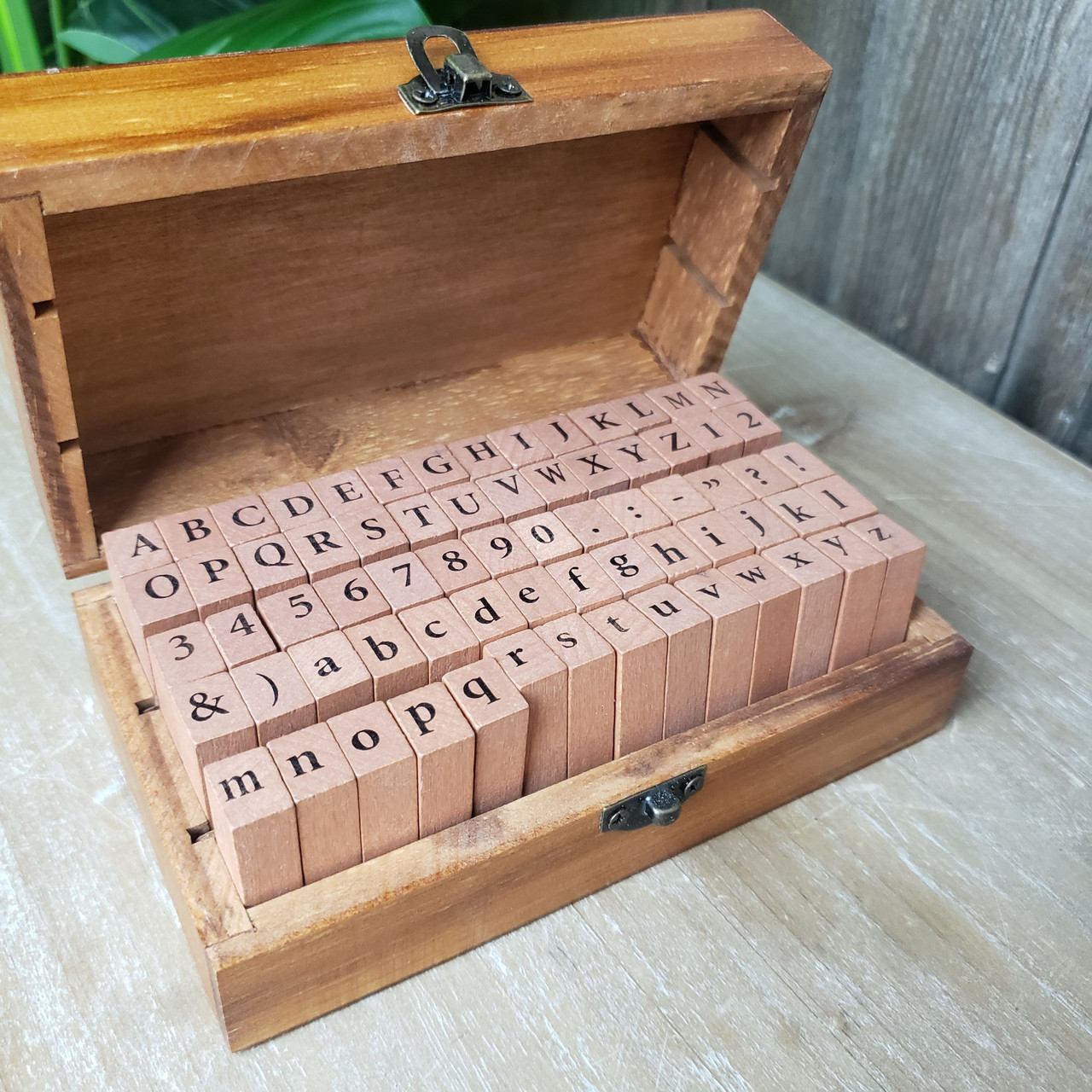 Letterpress Stamp Alphabet Set - mulberrycottage