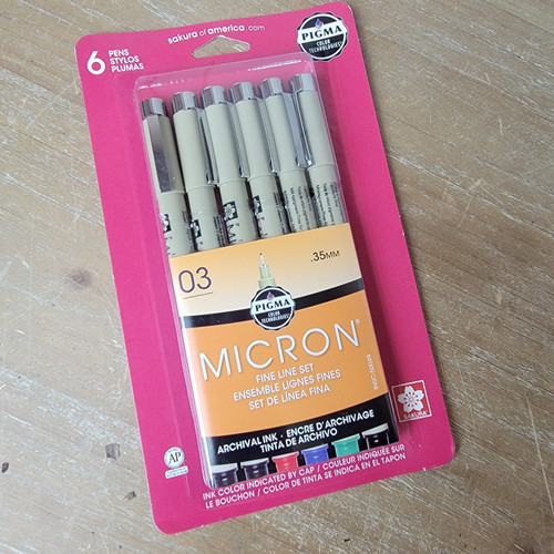 Micron Fine Line Pens Multi Color-.35