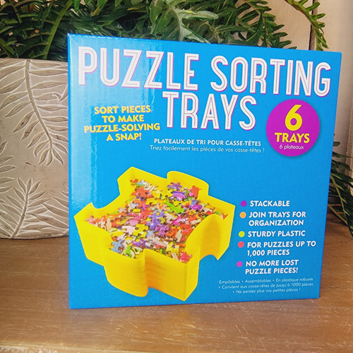 Puzzle Sorting Trays-Set of 6