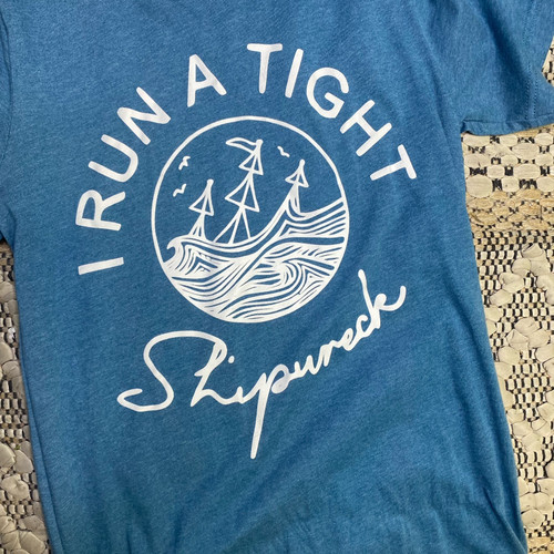 Tight Shipwreck Tee-Deep Teal