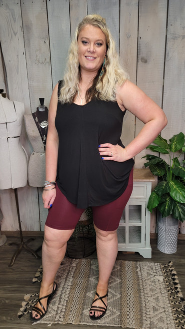 Plus Size Pockets Shorts Tights.