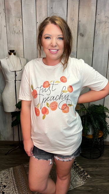 Vintage Just Peachy Tee-Cream