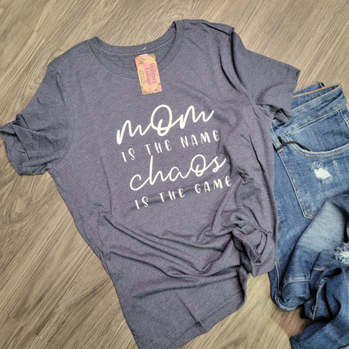 The Mom Tee-H. Navy