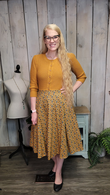 Vintage SunFlower Skirt