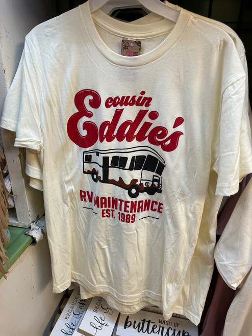 Cousin Eddies RV Maintenance Tee-Cream