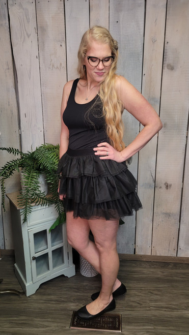 Pretty Princess Tulle Skirt-Black