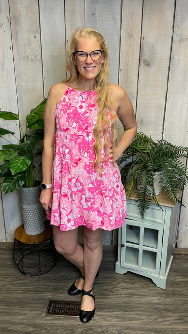 Barbie Pink Flower Dress