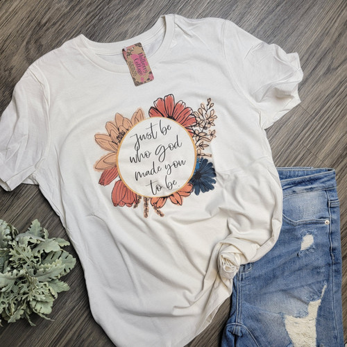 Just Be Who God Made Tee-Light Cream