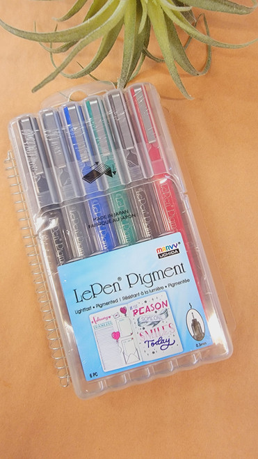 Lepen Pigment Pen Set-Primary