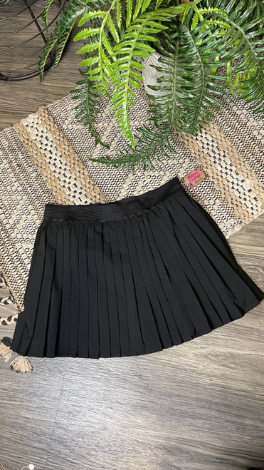 Pleated Skort-Black