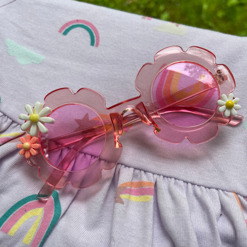 Daisy Sunnies-Clear Pink