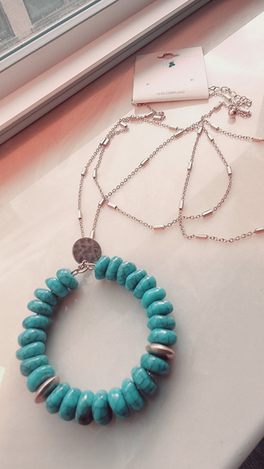 Turquoise Ring Necklace