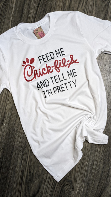 Feed Me Chick-Fil-A Tee-White