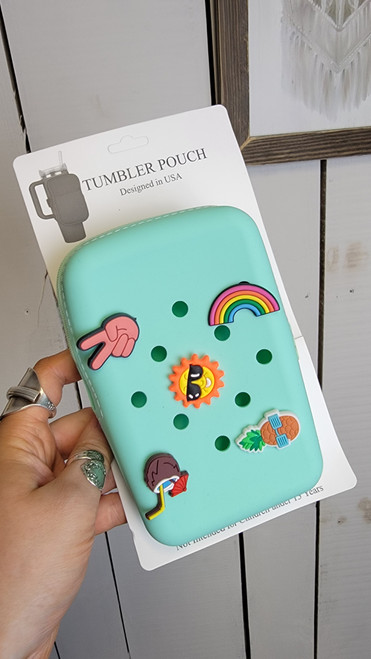 Silicone Tumbler Pouch-Mint