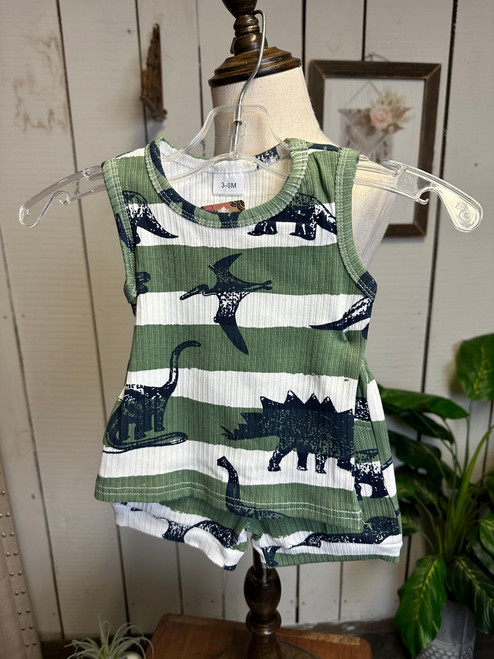 Kids Dino Stripe Set