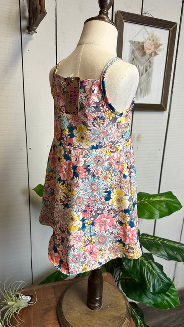 Girls Multi Flower Dress