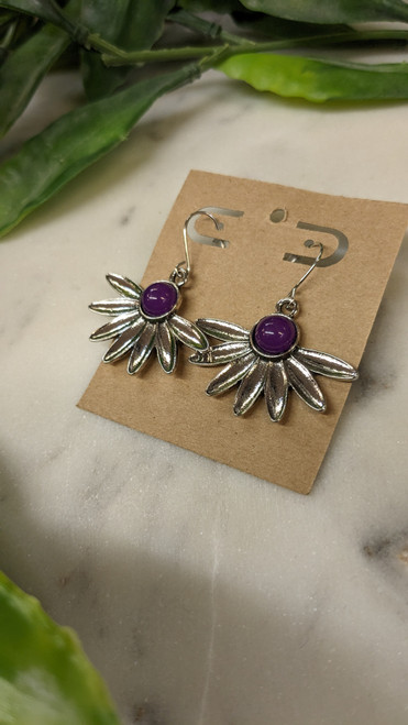 Silver Flower Earrings