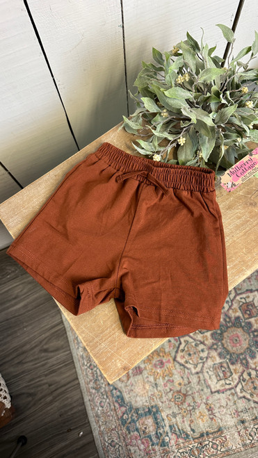 Toddler Shorts-Rust