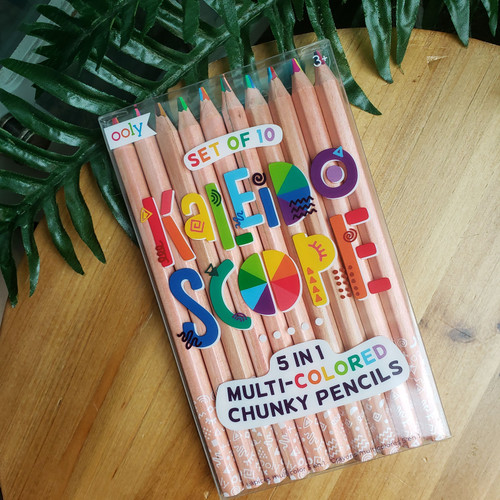 Kaleidoscope Multi Colored Pencils Set of 10