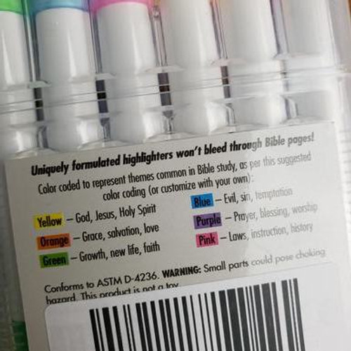 Bible Highlighters Set of 6