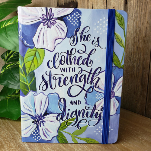 Hard Cover Journal-Strength and Dignity Journal