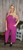 Curvy Drawstring Jumpsuit-Magenta