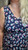 Curvy Briana Babydoll Dress-Navy/Multi
