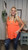 Curvy Button Front Babydoll Tank-Neon Coral