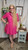 Barbie Corduroy Mini Dress - Magenta