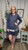 Long Sleeve ruffled Knit Dress-Blueberry