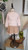 Girls Pink Knit Cardigan/Skirt Set