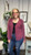 Stone Wash Cable Sweater-Raspberry