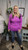 Curvy Urban Ribbed Button Pullover-Magenta