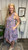 Jacey Ruffled Print Dress-Lavender