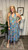 Chandler Ruffle Neck Maxi Dress-Blue/Pur