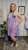  Curvy Jacey Ruffled Prnt Dress-Lavender
